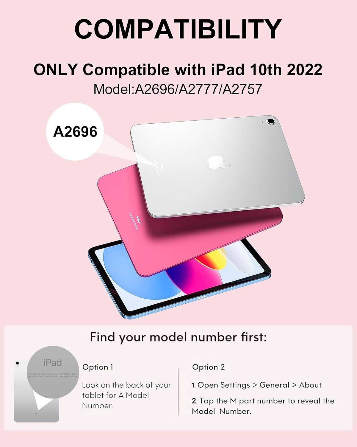 for iPad 11th/10th Generation Case with Keyboard A16 11-inch 2025, Rechargeable Detachable Wireless Bluetooth Keyboard for iPad 10th 10.9” 2022, Smart Folio Slim Cover with Pencil Holder Thin & Light
