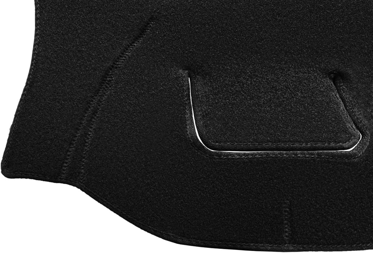 Yiz Dashboard Cover Dash Cover Mat Pad Carpet Custom Fit for Nissan Titan/Titan XD with Sensor (Black) J144