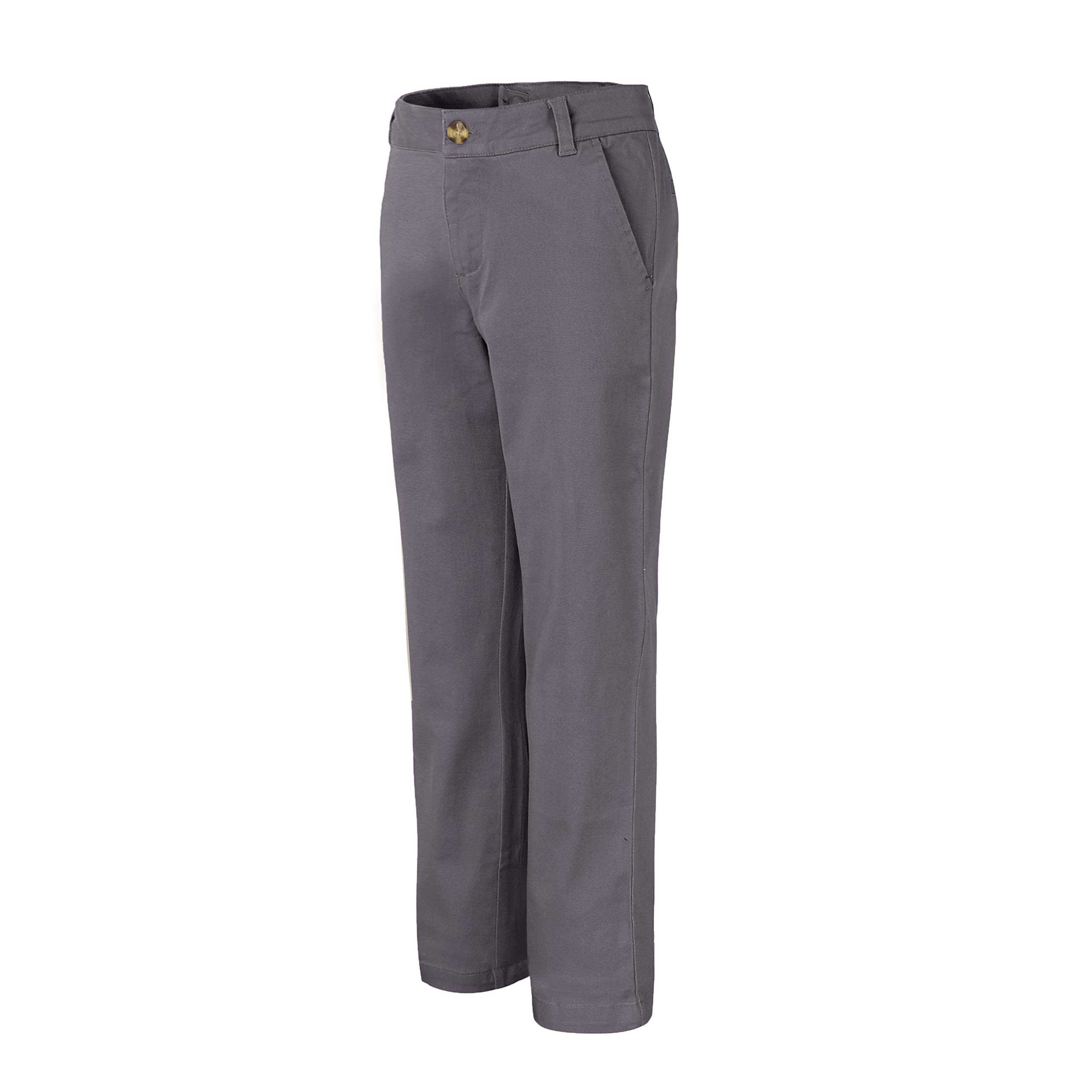 Bienzoe Niña Escolares Algodón Elástico Delgado Pantalon