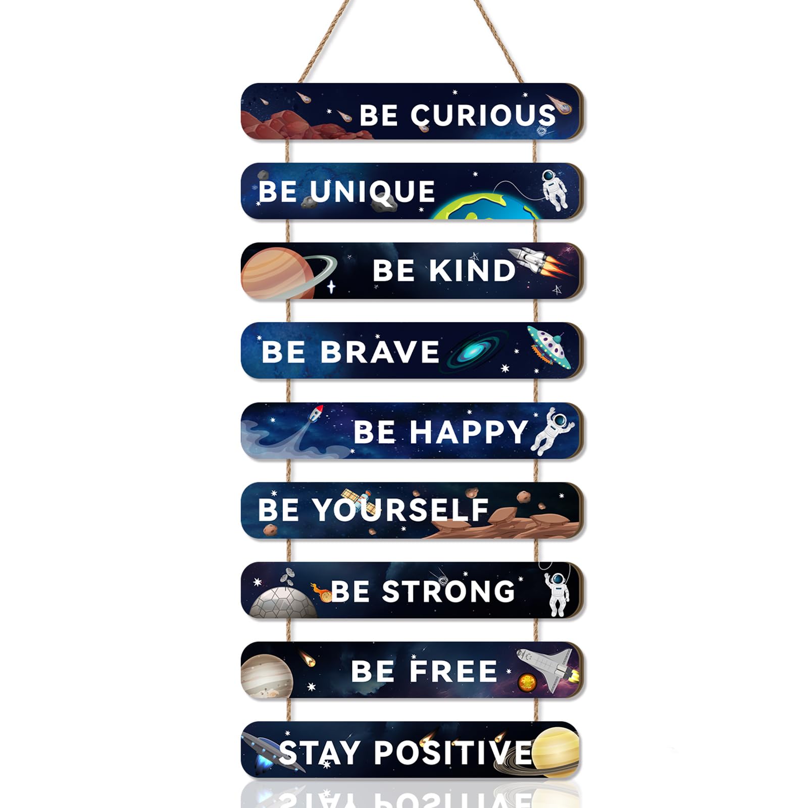 Celestdeco Space Wall Sign Boys Room Astronomy Motivational Quotes Decor