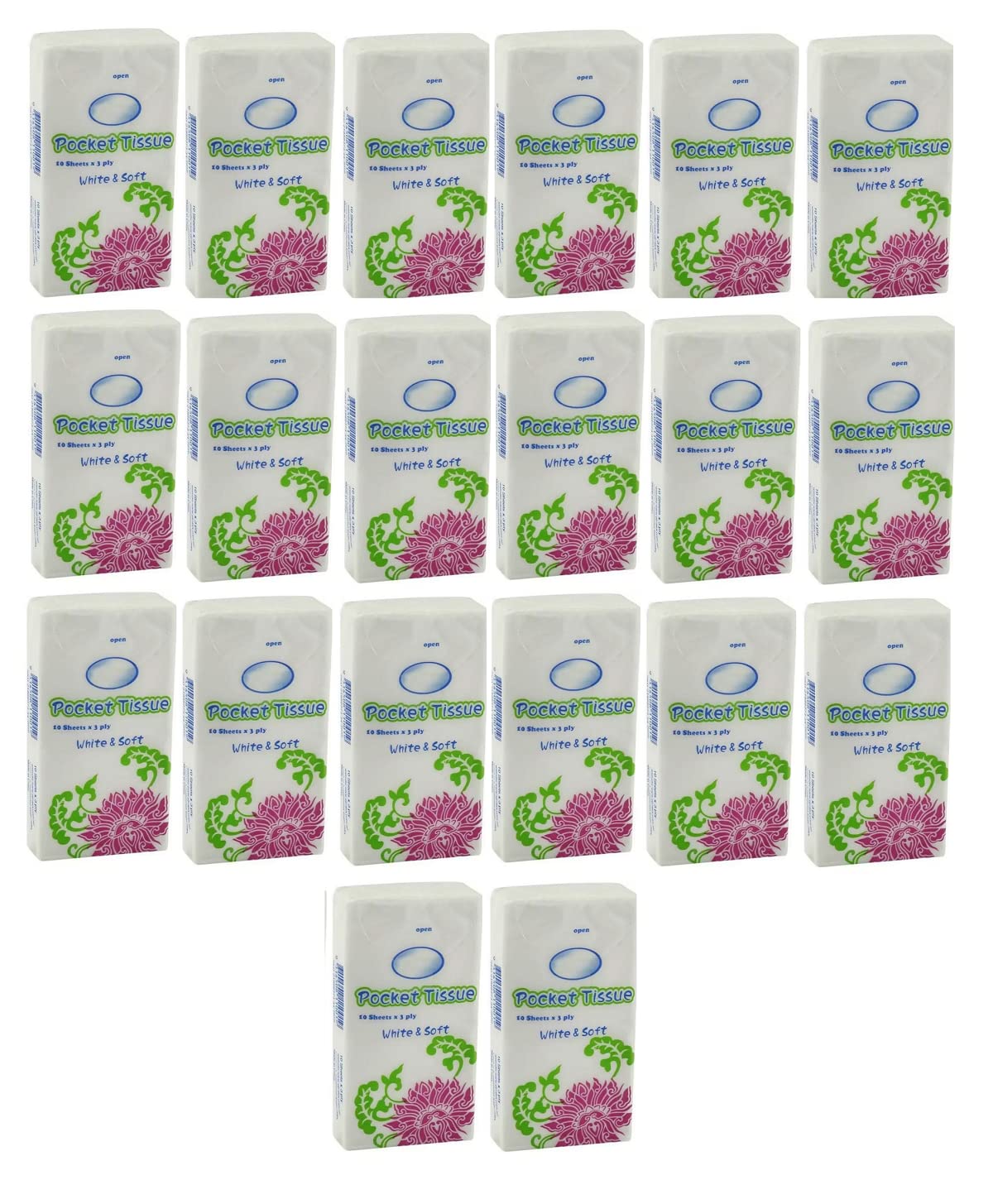 DOMUM Soft Pocket Tissue Packs, Face Tissue, Cotton Tissue, Disposable Tissue Paper Packets For Face, Women, Men, Kids, ETC - 200 Sheets (Pack Of 20).-image-32