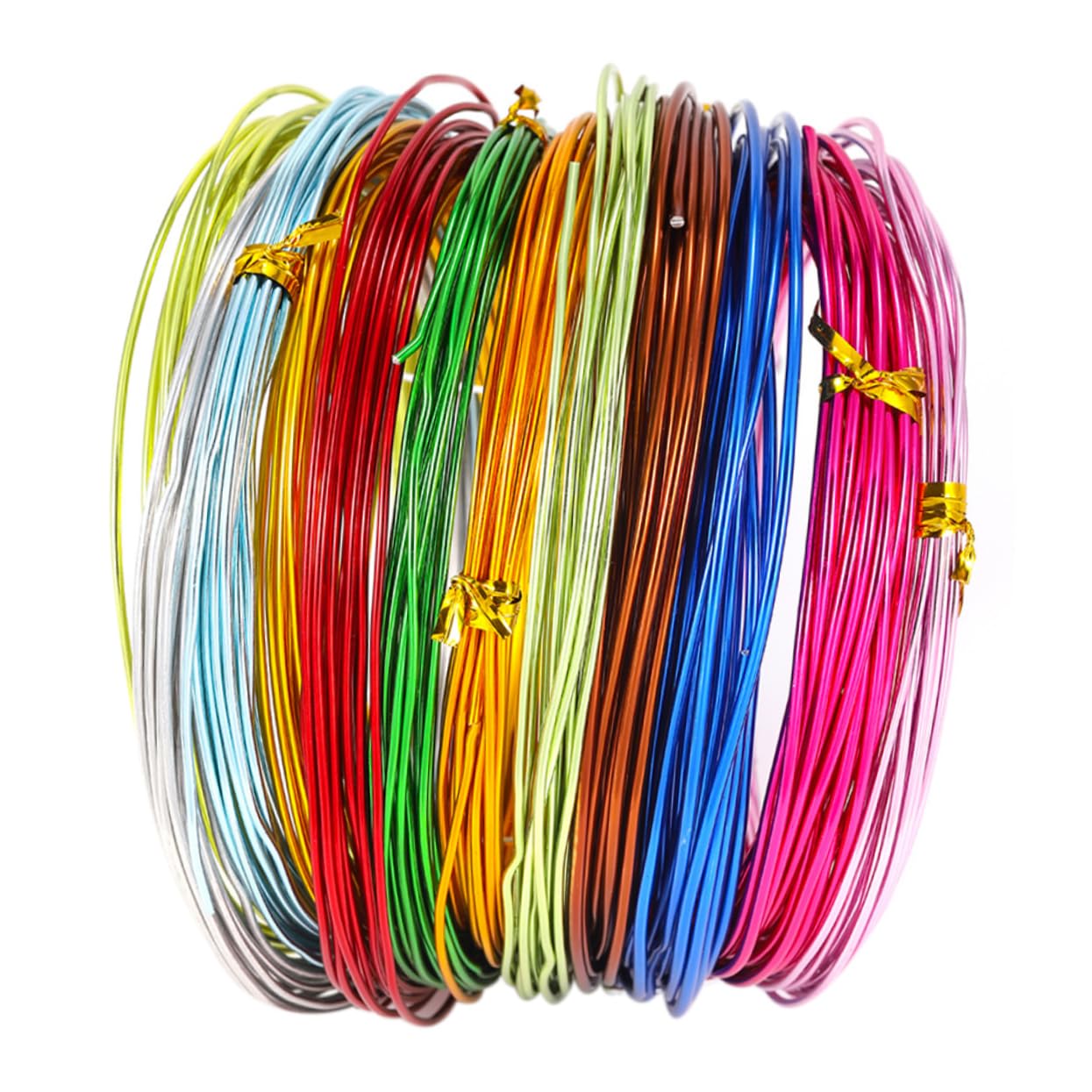 Filo di Alluminio Pieghevole per Gioielli DIY 1, 5mm 12 Pezzi