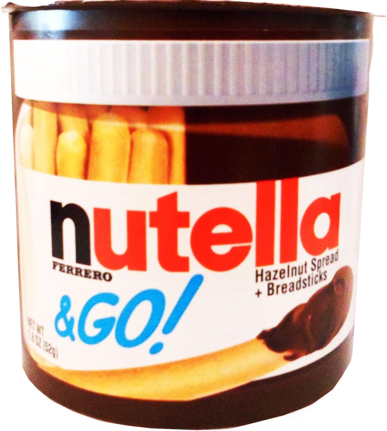 Nutella & Go Hazelnut Spread Breadsticks Net Wt 1.8 Oz (52g) (Pack of 6)