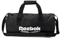Duffle Bag - Lightweight Unisex Carry On Small Gym Bag - One Size Sports & Travel Duffel Bags for Men and Women, Size One Size, Plyo Jet Black With White Logo