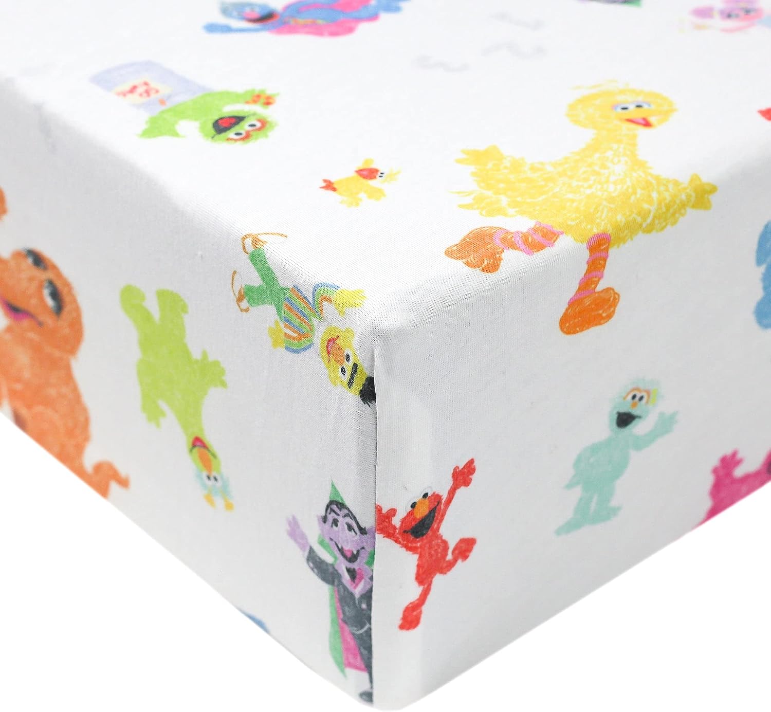 Copper Pearl's Sesame Friends Premium Knit Fitted Crib Sheet