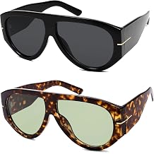 Oversized Retro Aviator Sunglasses Womens Mens AR82227 | 70s Classic Vintage Sun Glasses