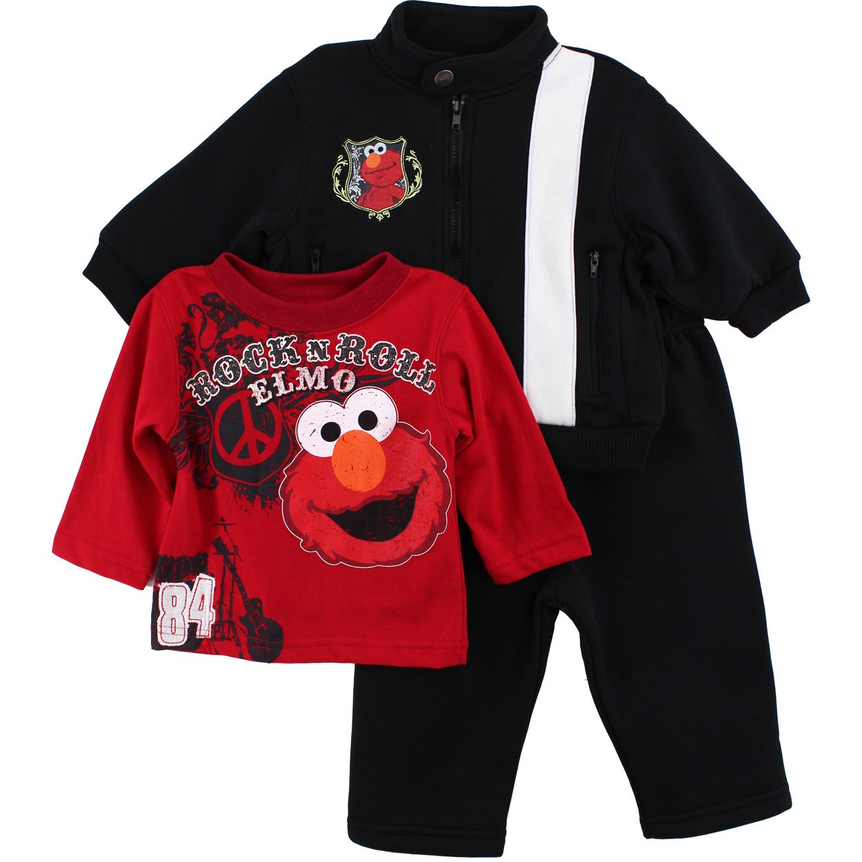 Sesame Street Baby Boys Rock and Roll Elmo Set, Black, 24 Months - Review, Price and Buying Guide