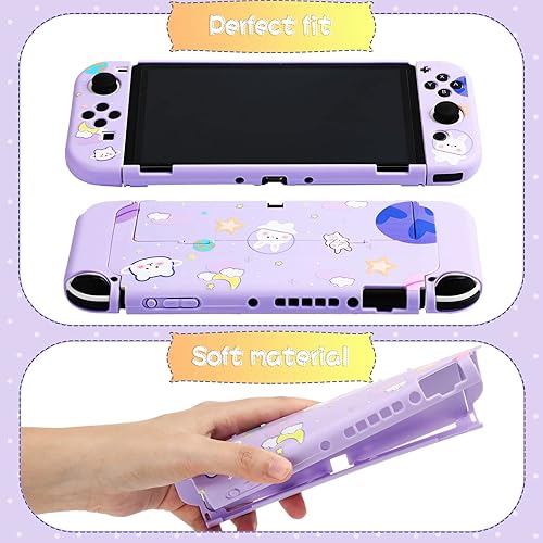 Miniatura 4 de Weewooday Funda protectora y funda de transporte, funda suave y delgada para consola y controladores, bolsa de transporte de viaje rígida con 12