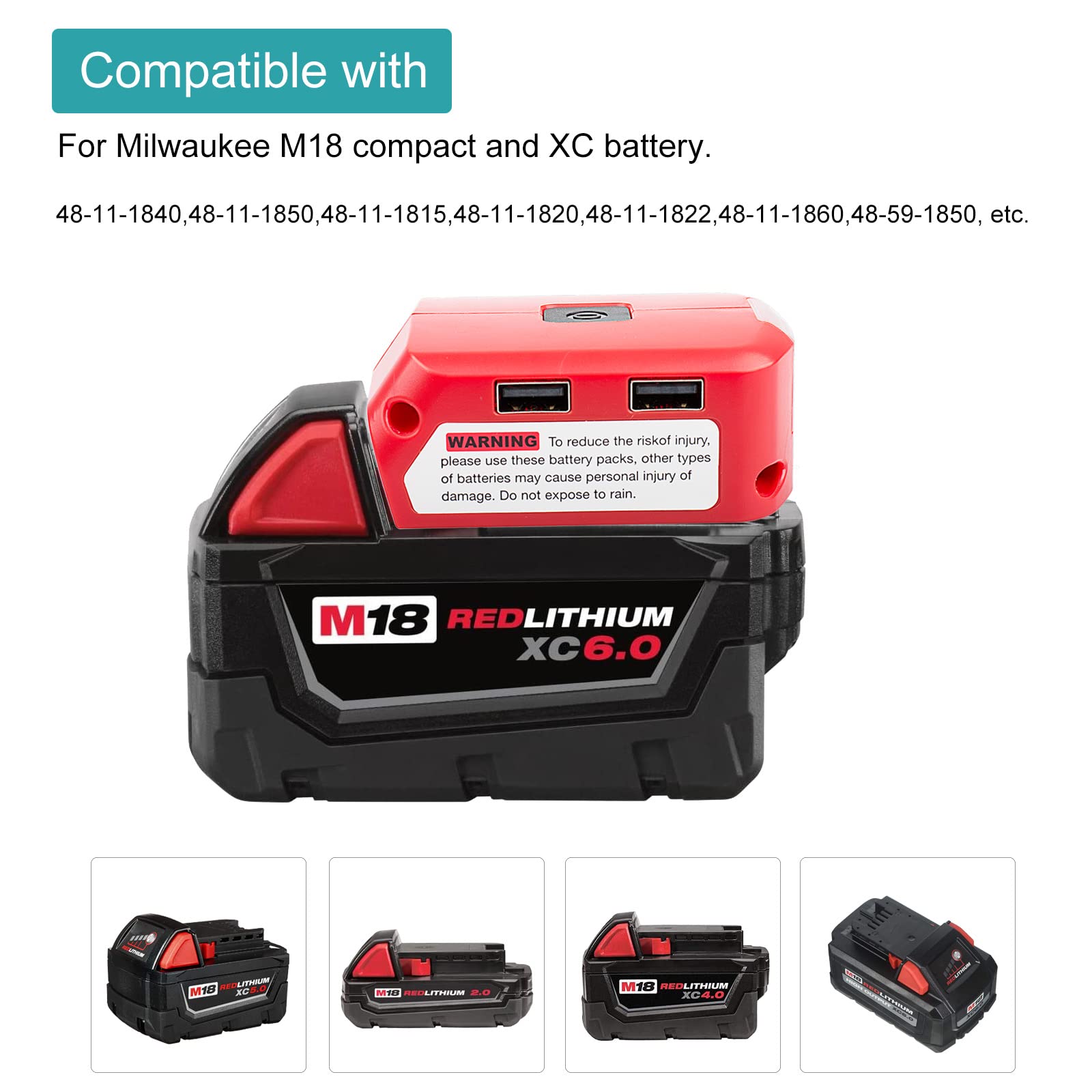 Adattatore Batteria Per Milwaukee 18V M E 18 Fonte Di