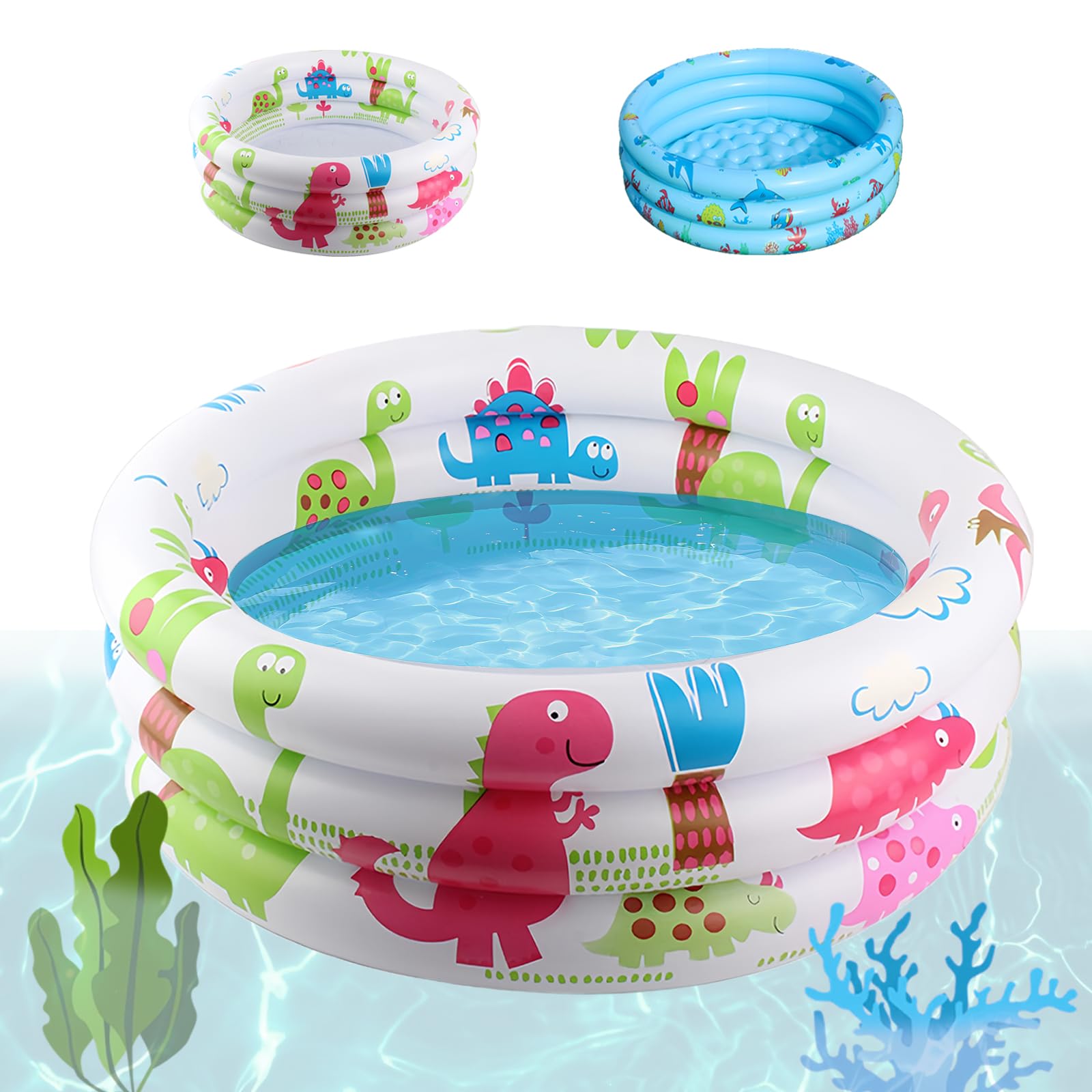 Shyllin Piscina Hinchable Infantil Summer 80x80x22cm,Piscina Hinchable de Bebés,Piscina Redonda para Bebé Material de PVC Engrosado,Apto para Uso Interior o Exterior (Tiburón Shyllin Piscina Hinchable Infantil Summer 80x80x22cm,Piscina Hinchable de Bebés,Piscina Redonda para Bebé Material de PVC Engrosado,Apto para Uso Interior o Exterior (Tiburón