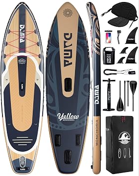 DAMA 11*34"*6" Stand Up Paddle Board, Inflatable Paddle Board,Inflatable Paddle Boards for Adults w/a Wide, Smooth and Non Slip Deck, Versatile Styles, Suitable for Adults