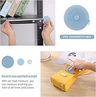 Vista 6 de Cinta métrica retráctil, cinta métrica de tela, cinta métrica de costura pequeña de 60 pulgadas para manualidades, enfermería, viajes médicos Verde