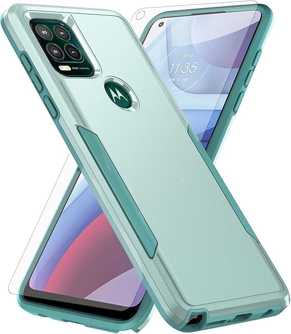 Asuwish Schutzhülle Für Motorola G Stylus 5G (2021) – Mit Displayschutz, Kartenhalter & Ständer
