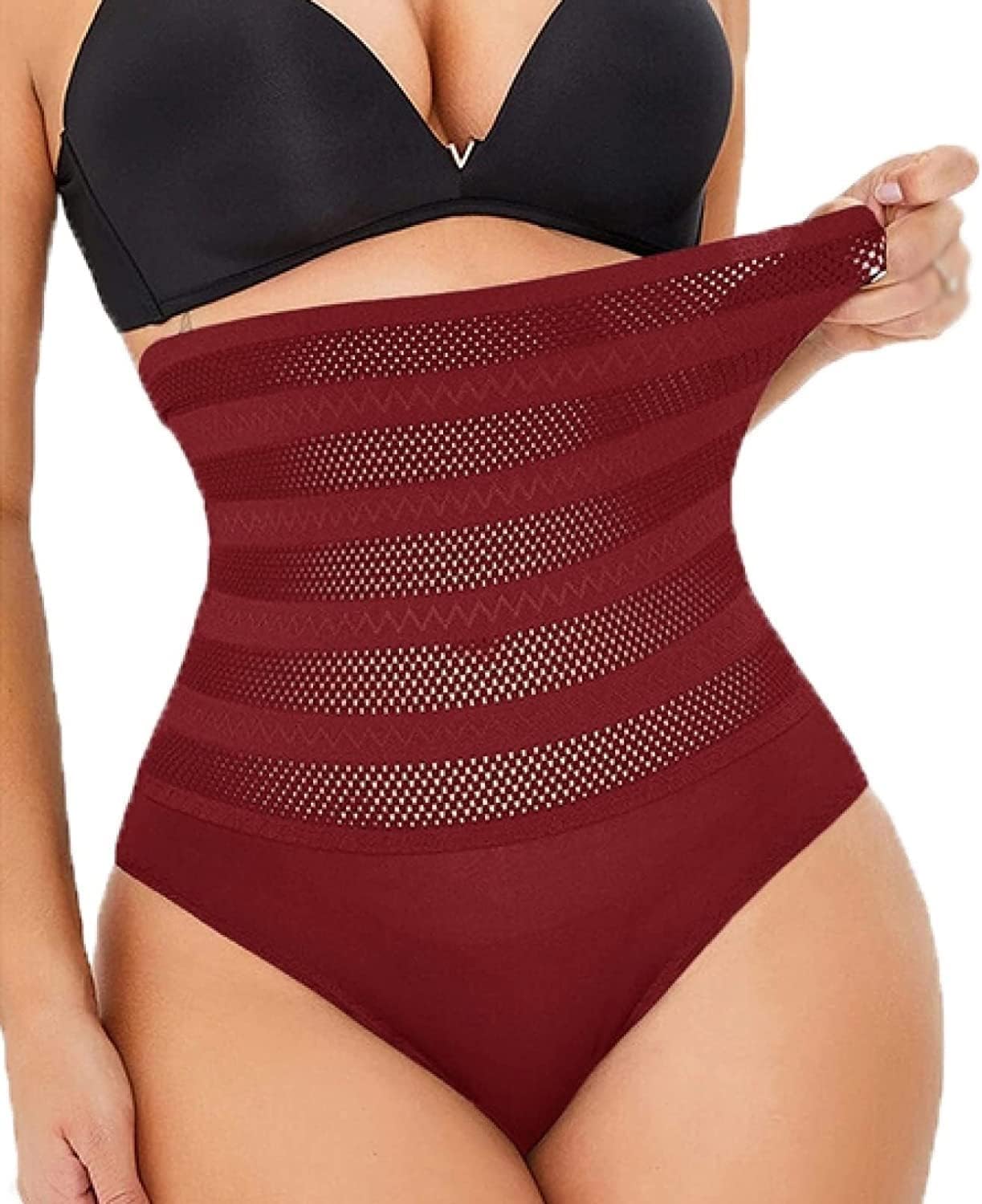 ☆関税込☆[HOUTWWR] ボディスーツシェイプウェア女性ブリーフパンティー腹部プッシュプル臀部メッシュベリーコントロールヒップリフト下着プ☆大人気☆