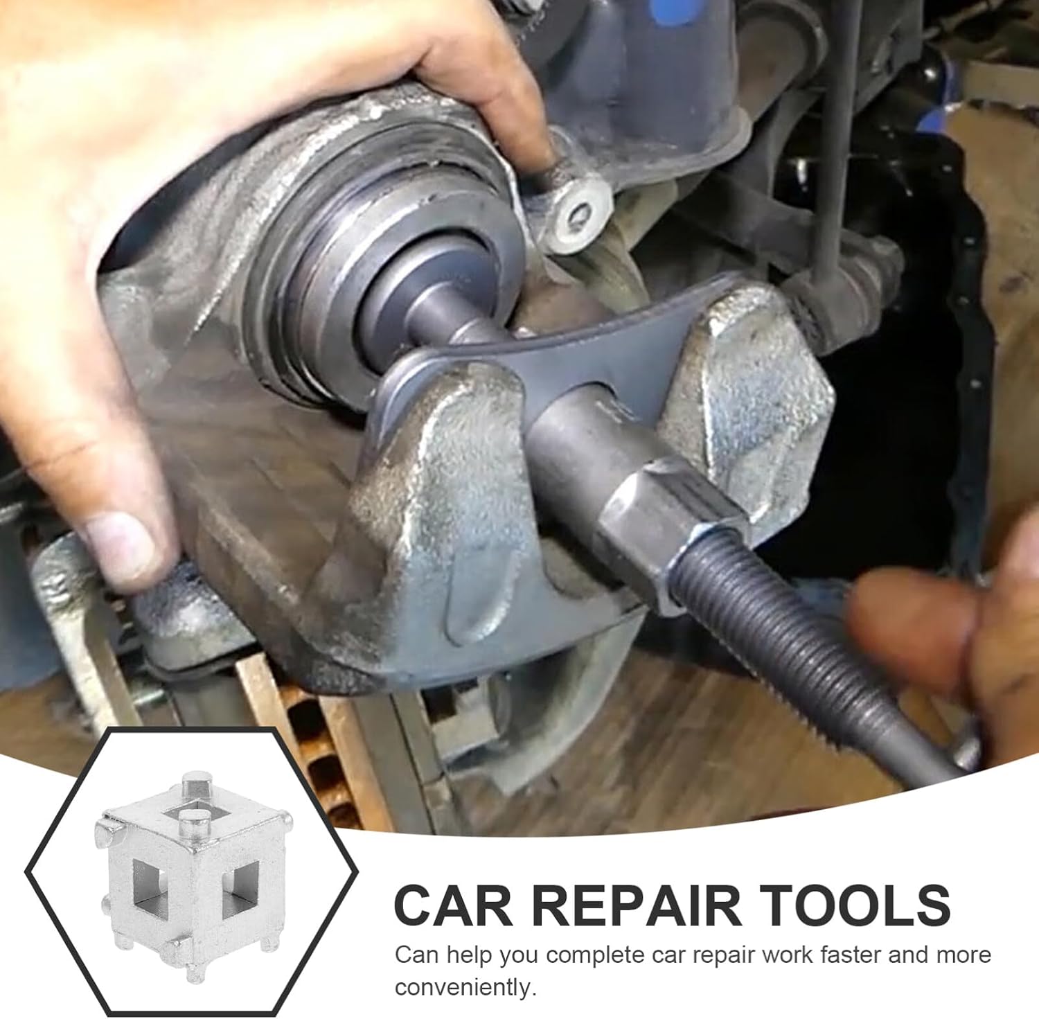 Automobile Rear Disc Brake Piston Tool Compact Brake Caliper Tool for Easy Installation and Lightweight Design for Efficient Automotive Maintenance Tasks