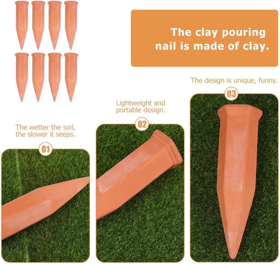 8pcs Ceramic Automatic Watering Device Plant Watering Tool with Simple Operation and Unique Design for Patio and Lawn Plants image 3