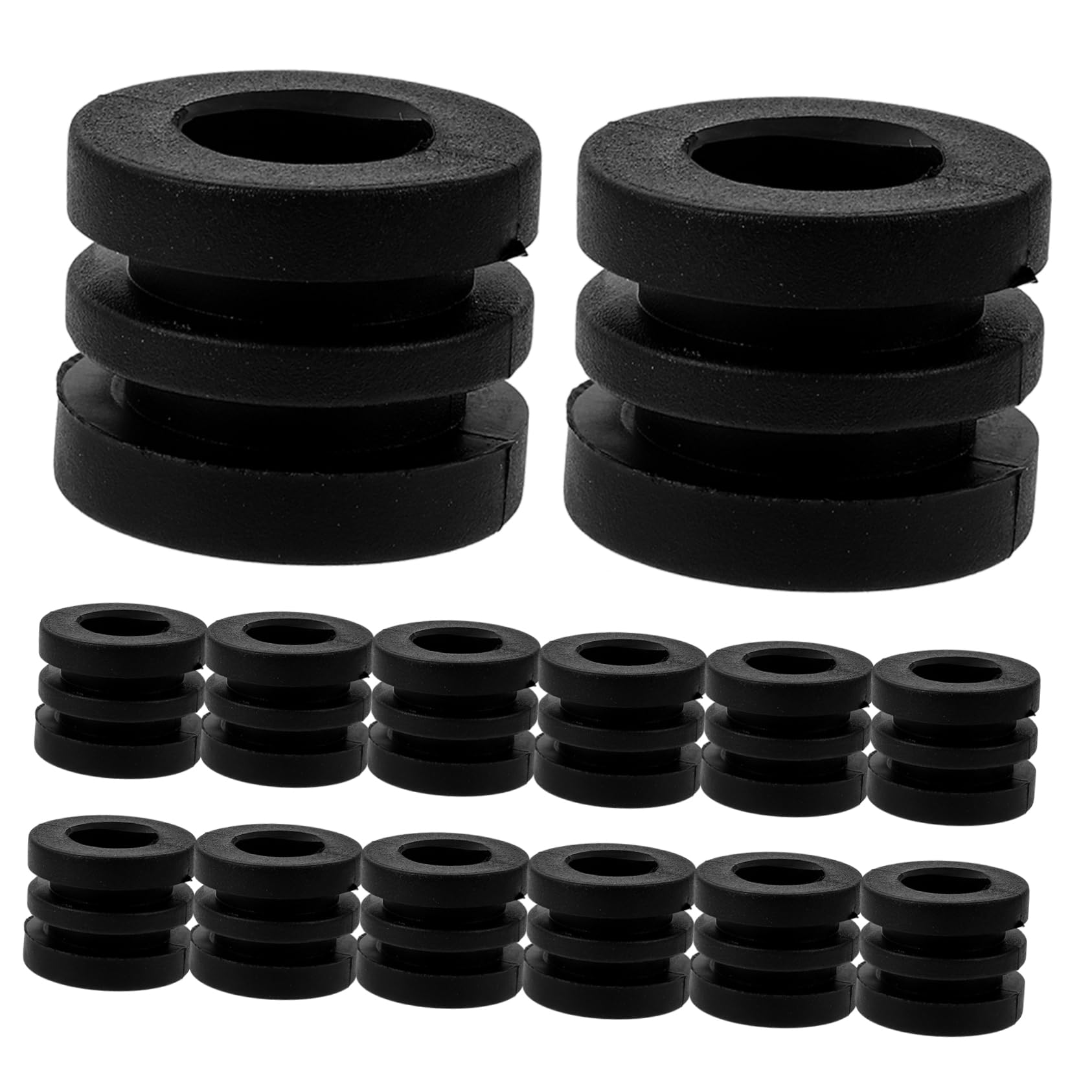 Kisangel 16pcs Small Foosball Washer Pads Bumper Gaskets Parts Foosball Gasket Table Football Washers Replacement Gaskets for Foosball Small Washer for Foosball Table Football Washer Pads