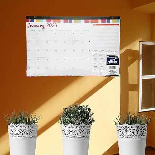 Miniatura 7 de KRE Calendario de pared de escritorio anual multicolor 2023 de 17 x 11 pulgadas (adicional KREMUDE) para planificar y programar vacaciones de Año