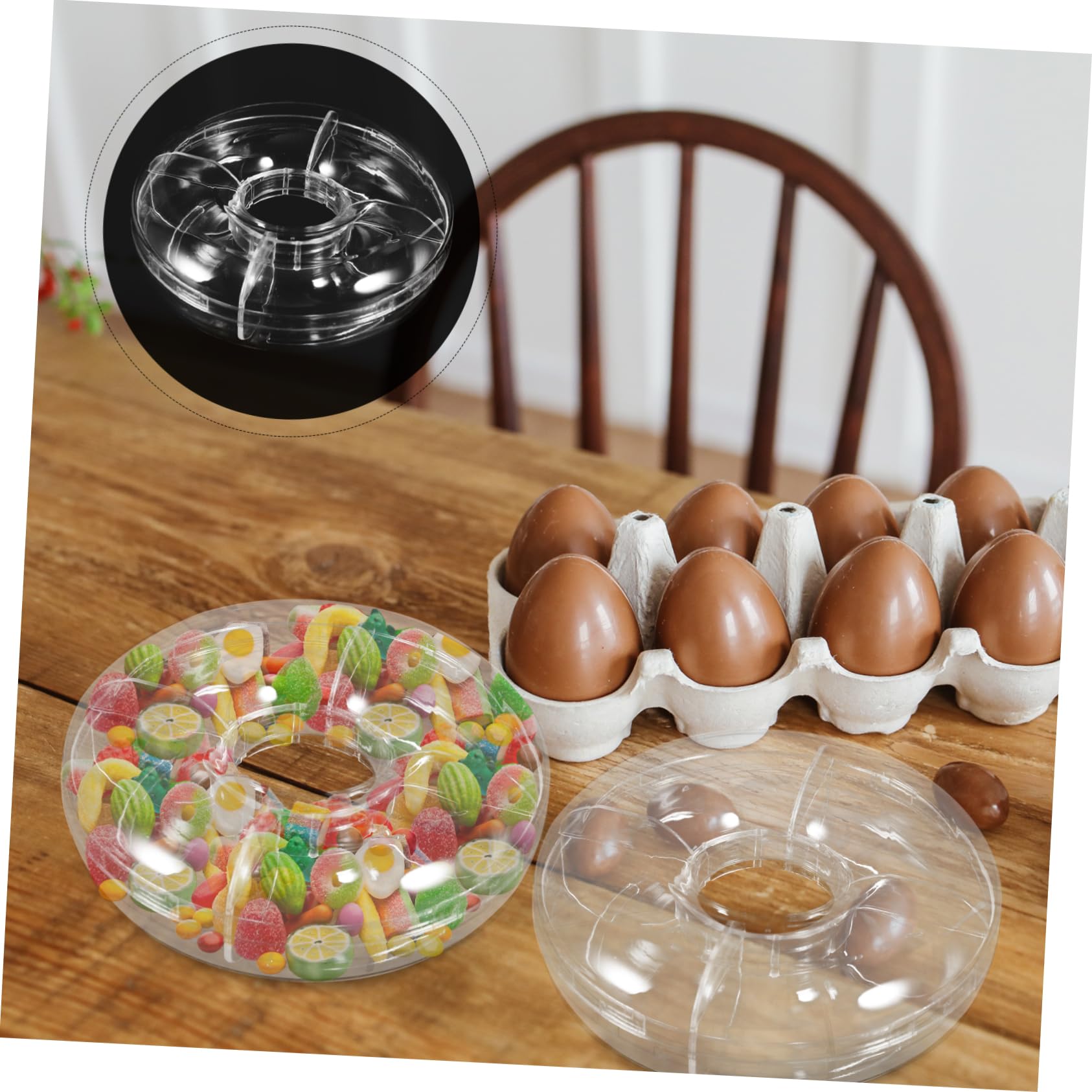 TOPBATHY Scatola per Caramelle Mini a Forma di Donut, 12 Pezzi