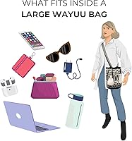 Vista 3 de Traditional WAYUU Bag, Original Crochet Crossbody, Handmade Colombian Bucket Bag, Ethical Purse, Artisanmade Mochila.