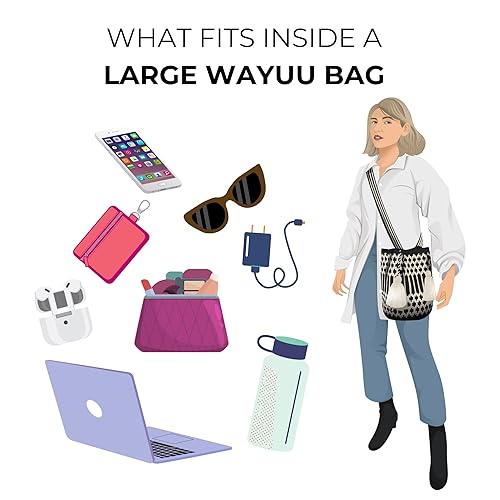 Miniatura 3 de Traditional Best-Selling WAYUU Bag, Original Crochet Crossbody, Handmade Colombian Bucket Bag, Ethical Purse, Artisanmade Mochila. (Guariche)