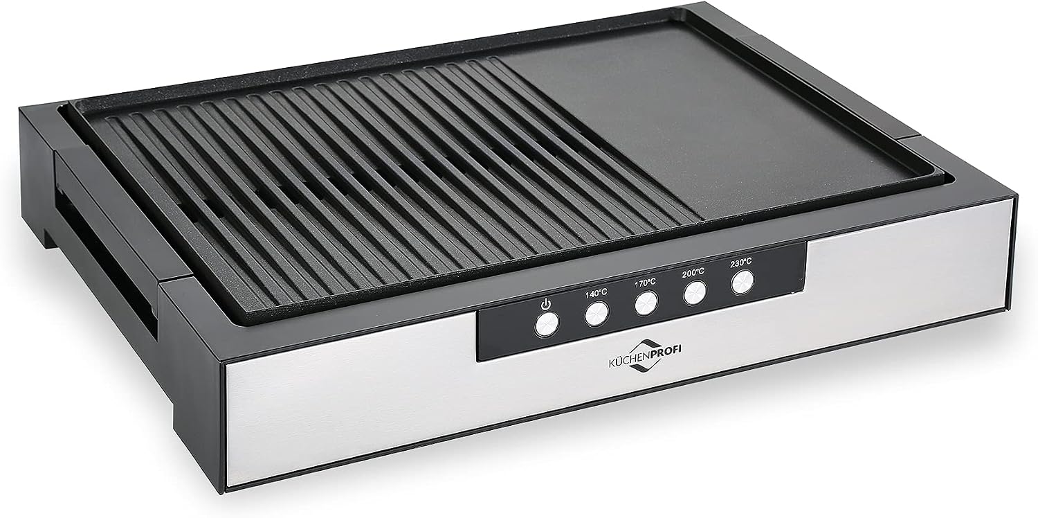 Kuchenprofi Table Barbecue Style Electric Grill, side view