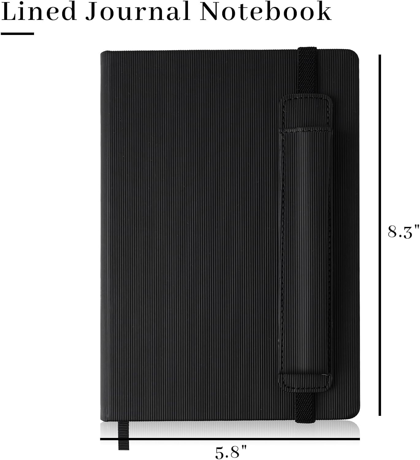 Journaling Notebooks, A5 Lined Leather Journals with Pen Holder, Daily journal for Writing, Journaling, Travel, Bible Notes (256 Pages Thick Paper)