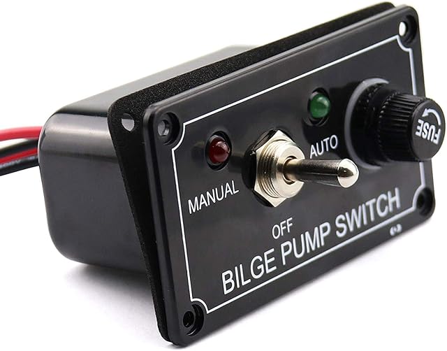 Gloaso Bilge Pump Switch Panel For 12V DC Boat Marine Car ATV Yachts Electricals