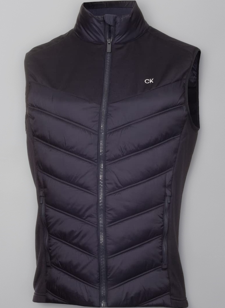 Calvin Klein Mens 2025 Frontera Moisture Wicking Full Zip Hybrid Golf Gilet