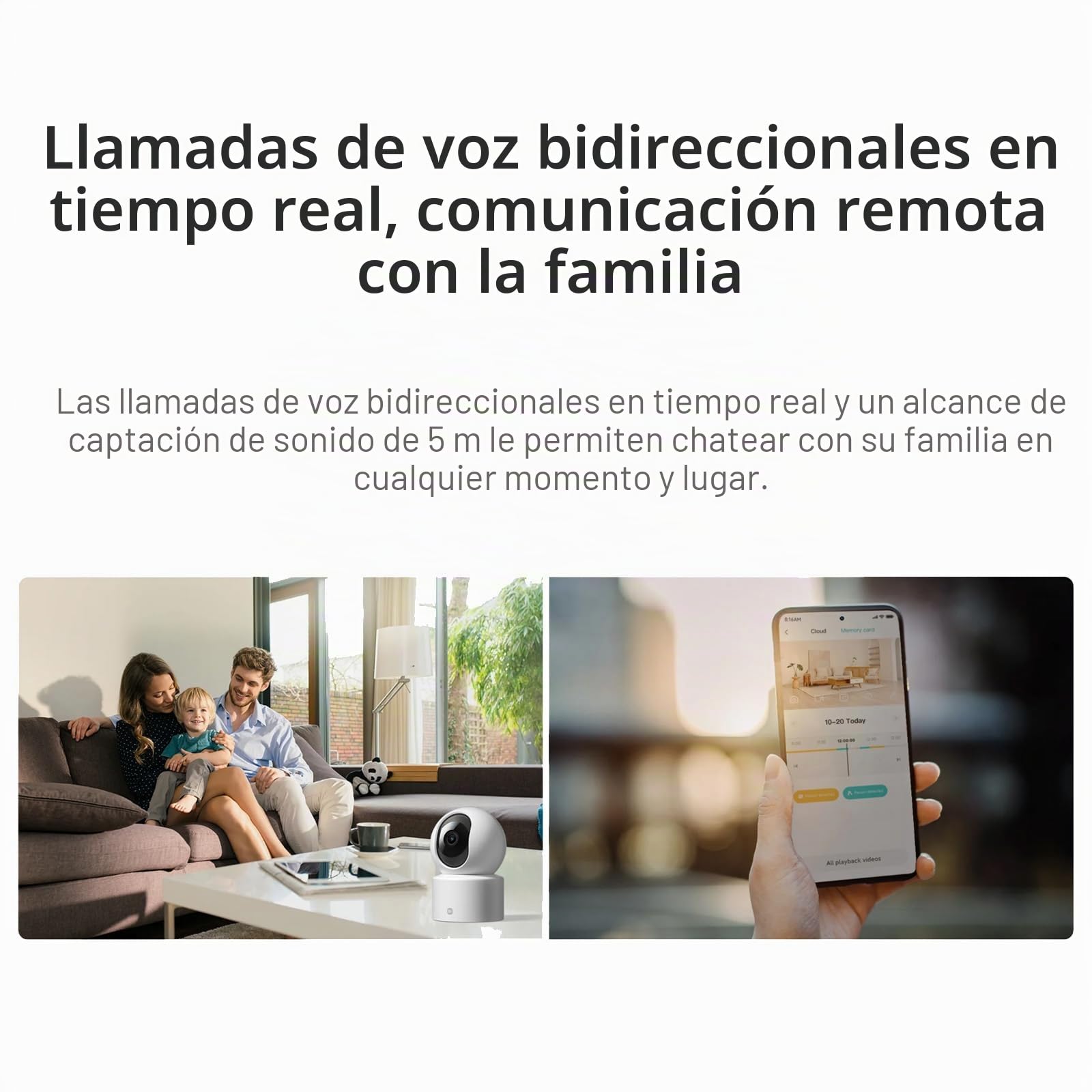 XIAOMI Smart Camera C301, Calidad de Imagen 2K, visión Horizontal de 360°, protección de la privacidad, Gran Apertura y Lente 4P, Llamadas a Distancia en Tiempo Real, visión Nocturna por Infrarrojos