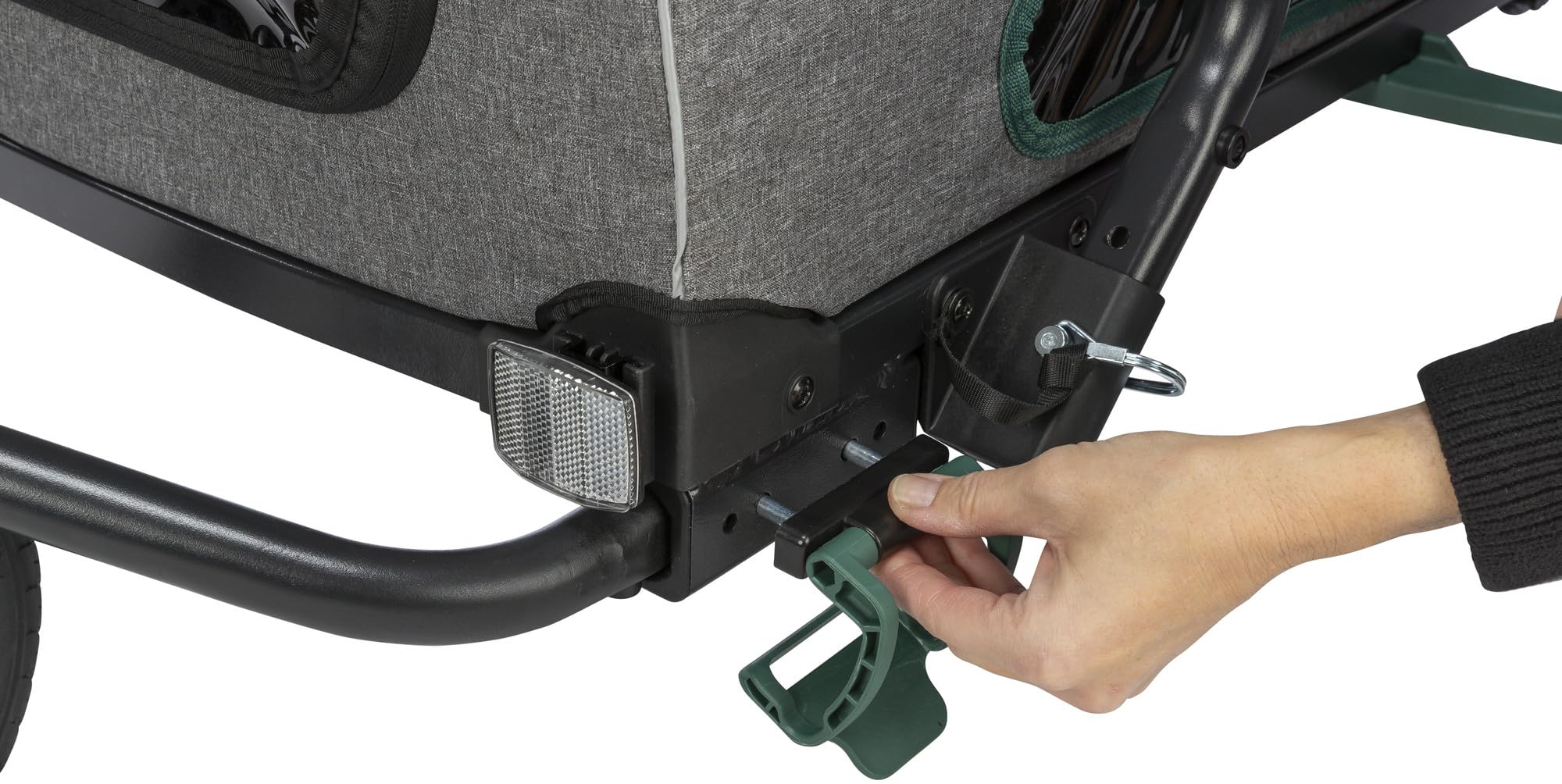 Trixie kit de Conversion en Jogger pour remorque pour Chien – Roue Avant à Articulation 360°, transforme la remorque vélo en Poussette – maniable, verrouillable & Amovible