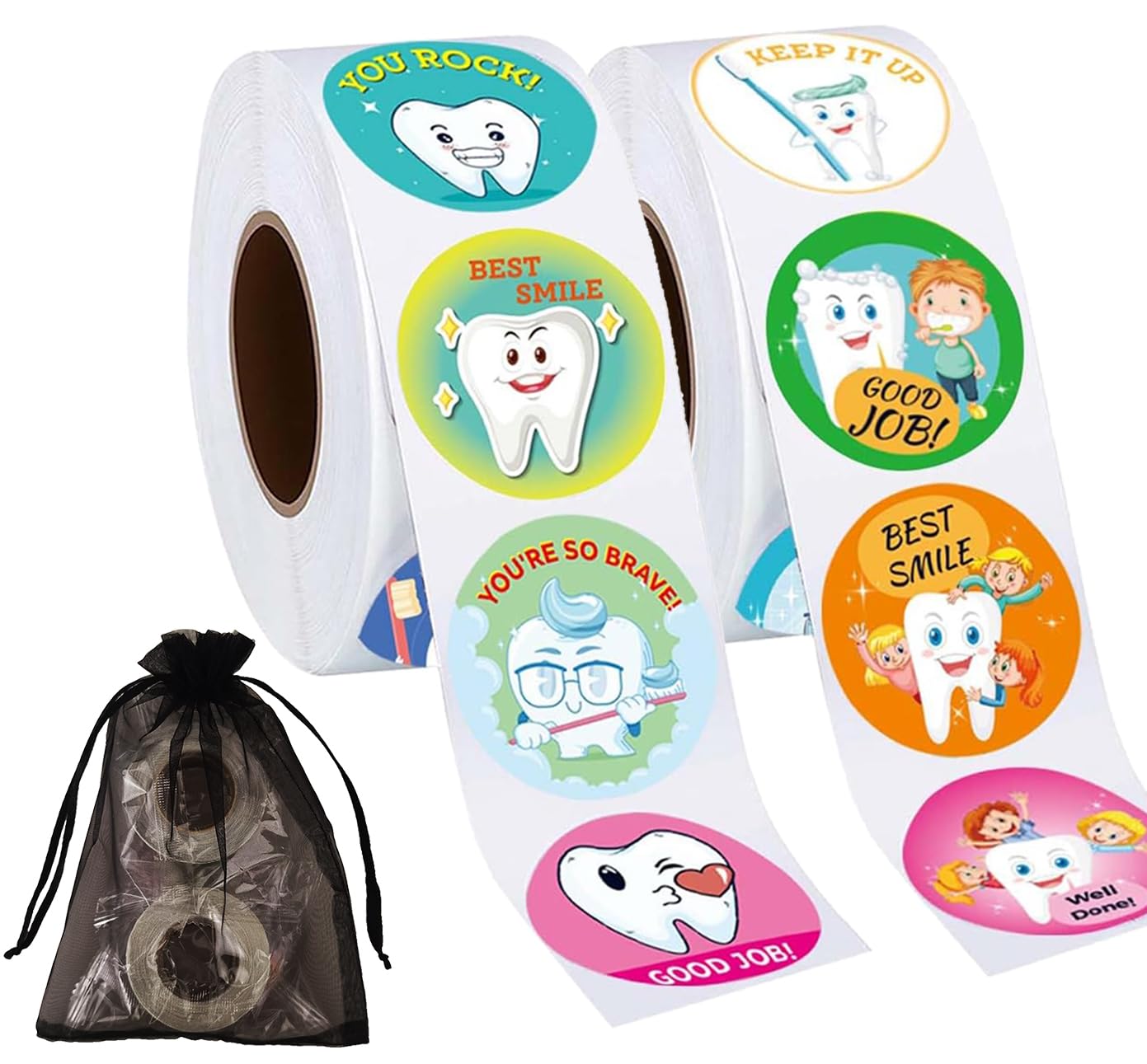 Stickers de motivation dentaire de qualité supérieure pour petits patients