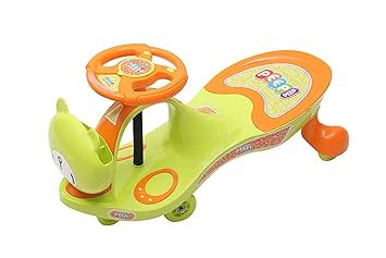 PEEP PEEP Swing Car Ride-On Toy Car for Kids, Swing Car for Kids ,Baby Swing Car (1-12 Year Old) (Orange)