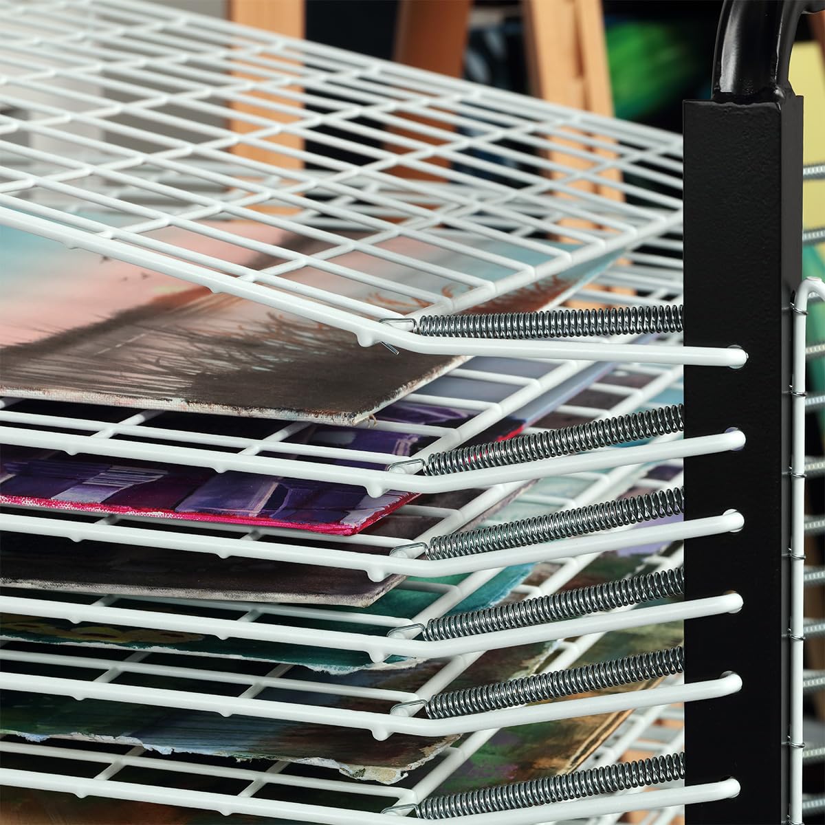 Creative Mark Stack N Dry Floor Art Drying Rack, Mobile Art Rack