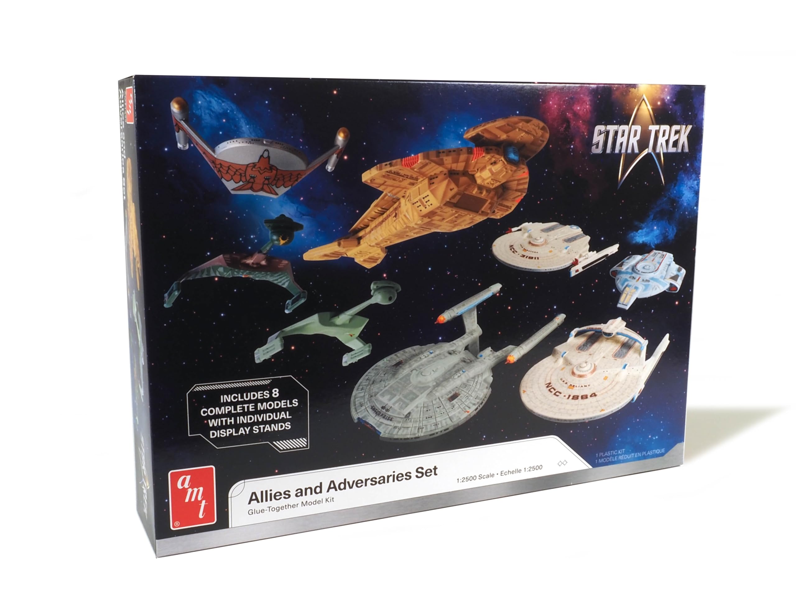 AMT Star Trek Adversaries & Allies Ship Set - 1:2500 Scale, Skill Level 2,