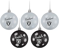 Vista 12 de FOCO Dallas Cowboys NFL 5 Pack Shatterproof Ball Ornament Set