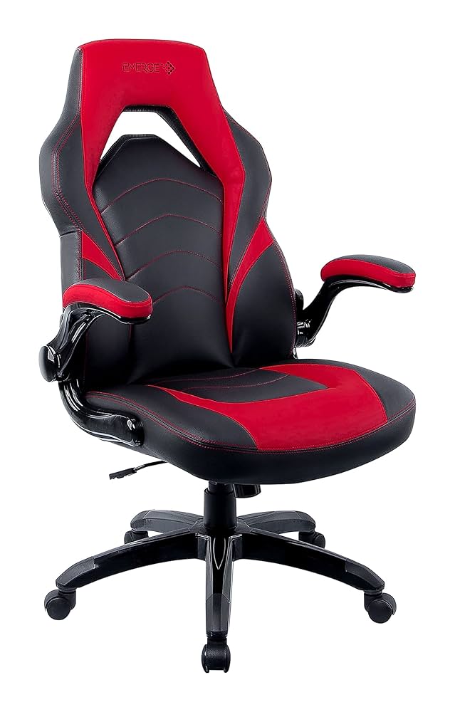 STAPLES Emerge Vortex Bonded Leather Gaming Chair, Black and