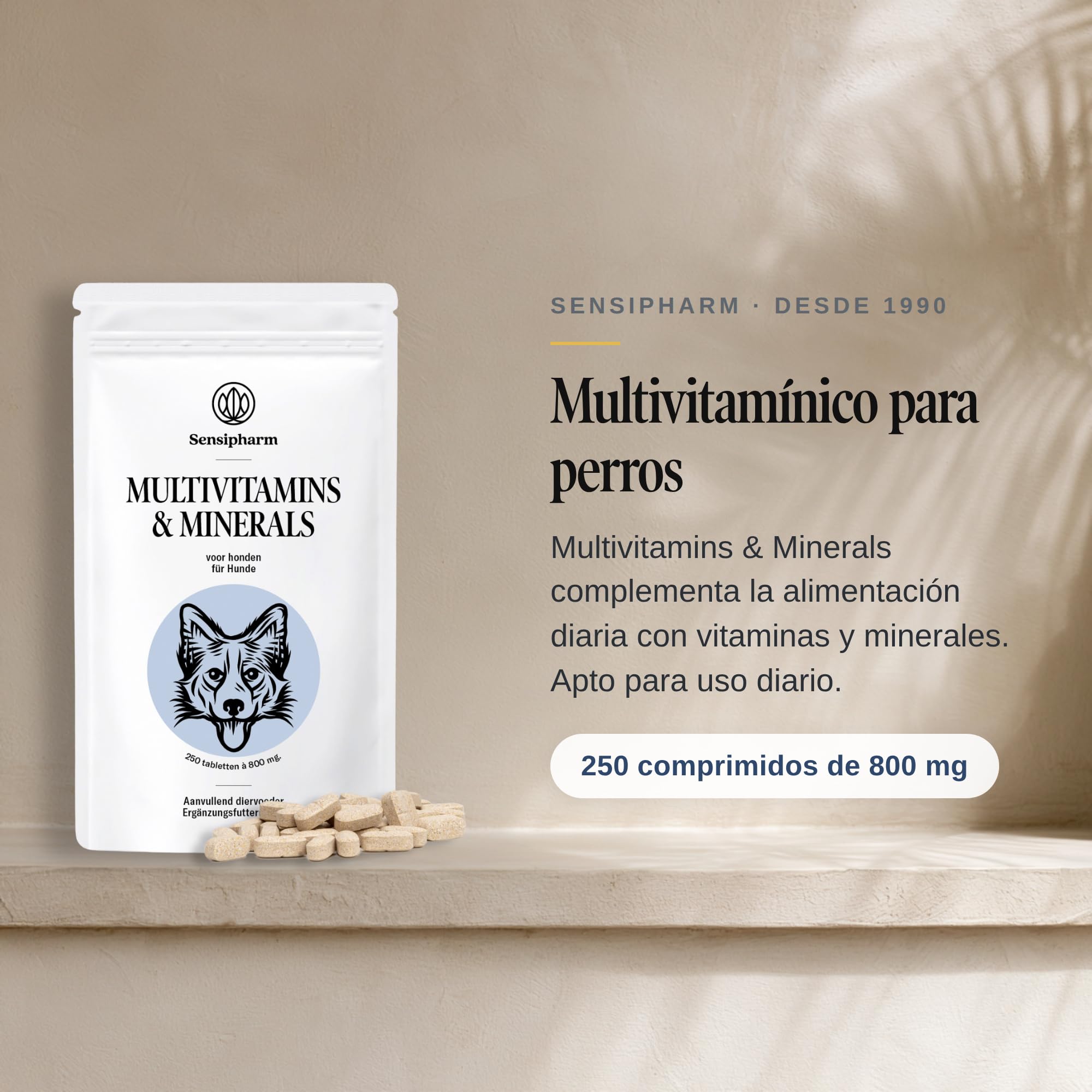 Multivitaminas Perro - 12 Vitaminas y 7 Minerales