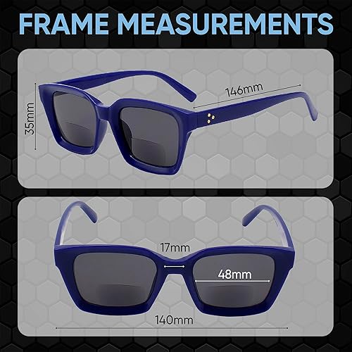 Miniatura 6 de Yogo Vision Gafas de sol bifocales de lectura para mujer, clásicas, estilo retro a la moda, protección solar UV400, lentes de lectura para