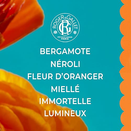 Miniatura 3 de Roger&Gallet Agua Perfumada Beneficiosa 3.4 fl oz - Parfum Femme con Immortelle & Floral Neroli - Perfume de Verano Mujer con Azahar - Ingredientes