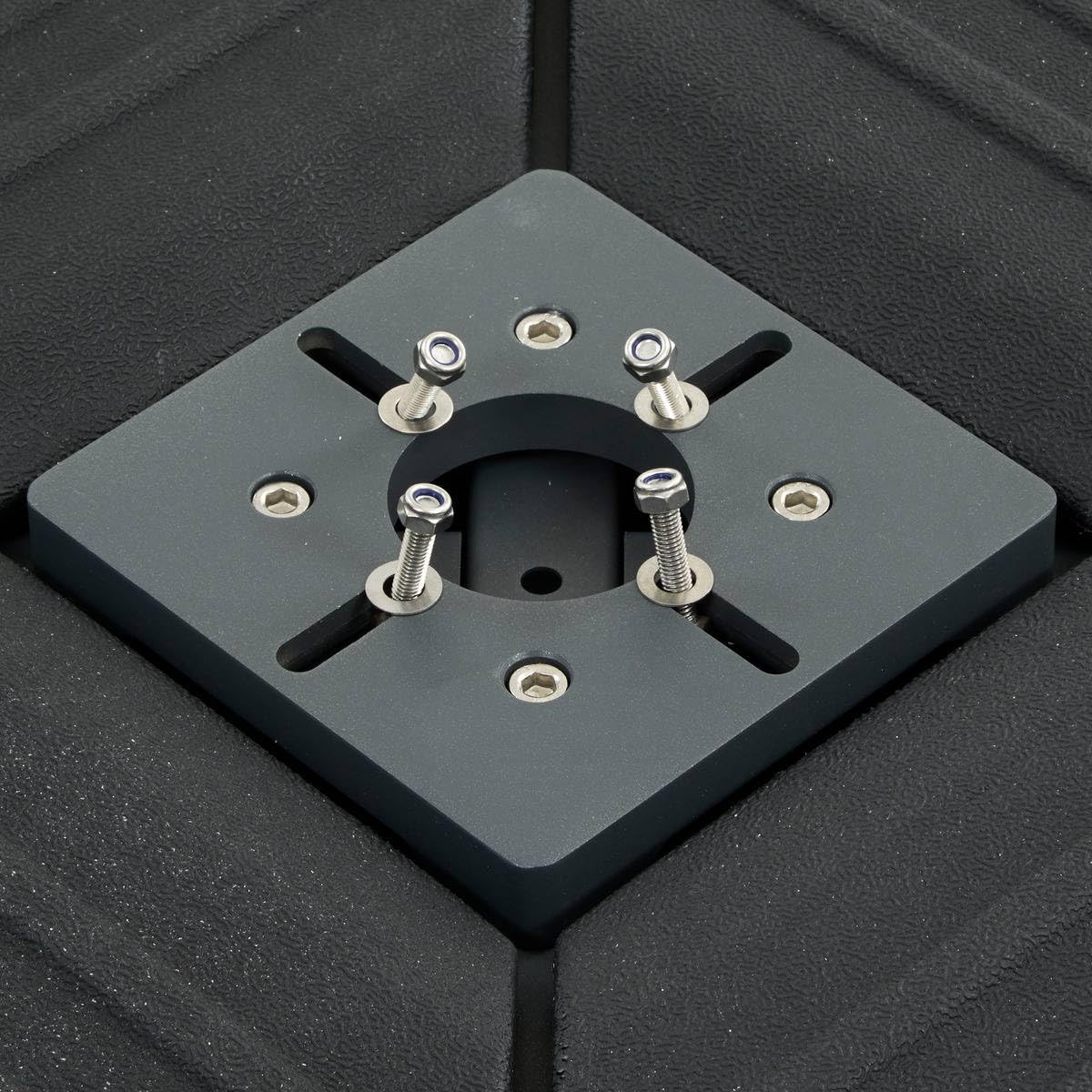 Hespéride - Pied de Parasol solivio à remplir à roulettes Gris Graphite