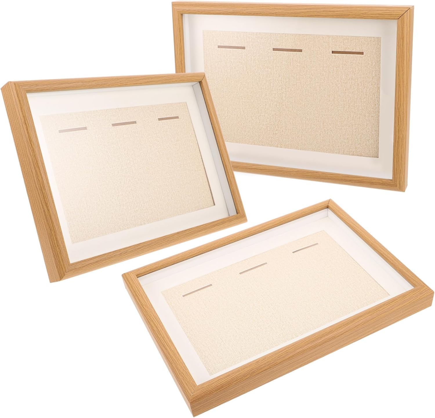 3pcs Medal Display Frame Modern Aesthetic for and Sports Achievements Solid and Shadow Box for Organized Medal Showcase