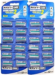 Aparelho De Barbear Navy 2 Lâminas Descartável Cartela 24 Unidades