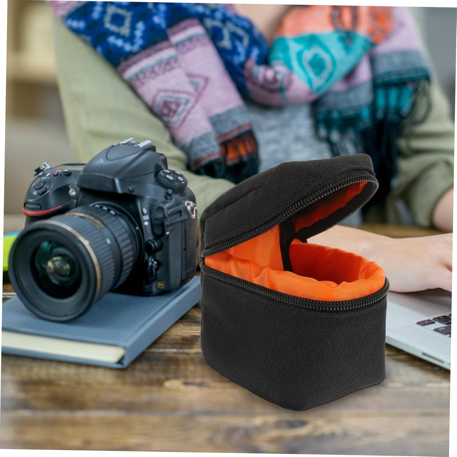 5pcs Camera Lens Bag Padded Shockproof Pouch for Travel Moisture Scratch Portable Storage for and Mirrorless Lenses