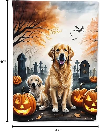 Miniatura 77 de Caroline's Treasures DAC2011GF - Bandera decorativa para jardín de Halloween con diseño de beagle para jardín, jardín, jardín, jardín, multicolor