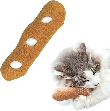 Amazon Icat Icatoy フェルトのケリケリフランスパン キャットニップ 入り 猫 おもちゃ Icat またたびトイ 通販
