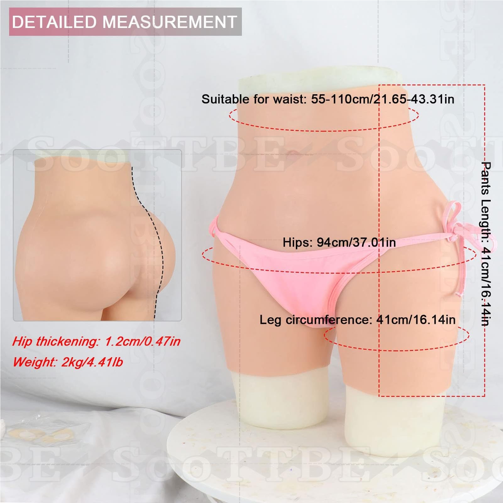 Bragas De Silicona De Cintura Alta para Realzar GlúTeos, Ropa Interior Push Up, Levanta Caderas Y Oculta para Travestis.