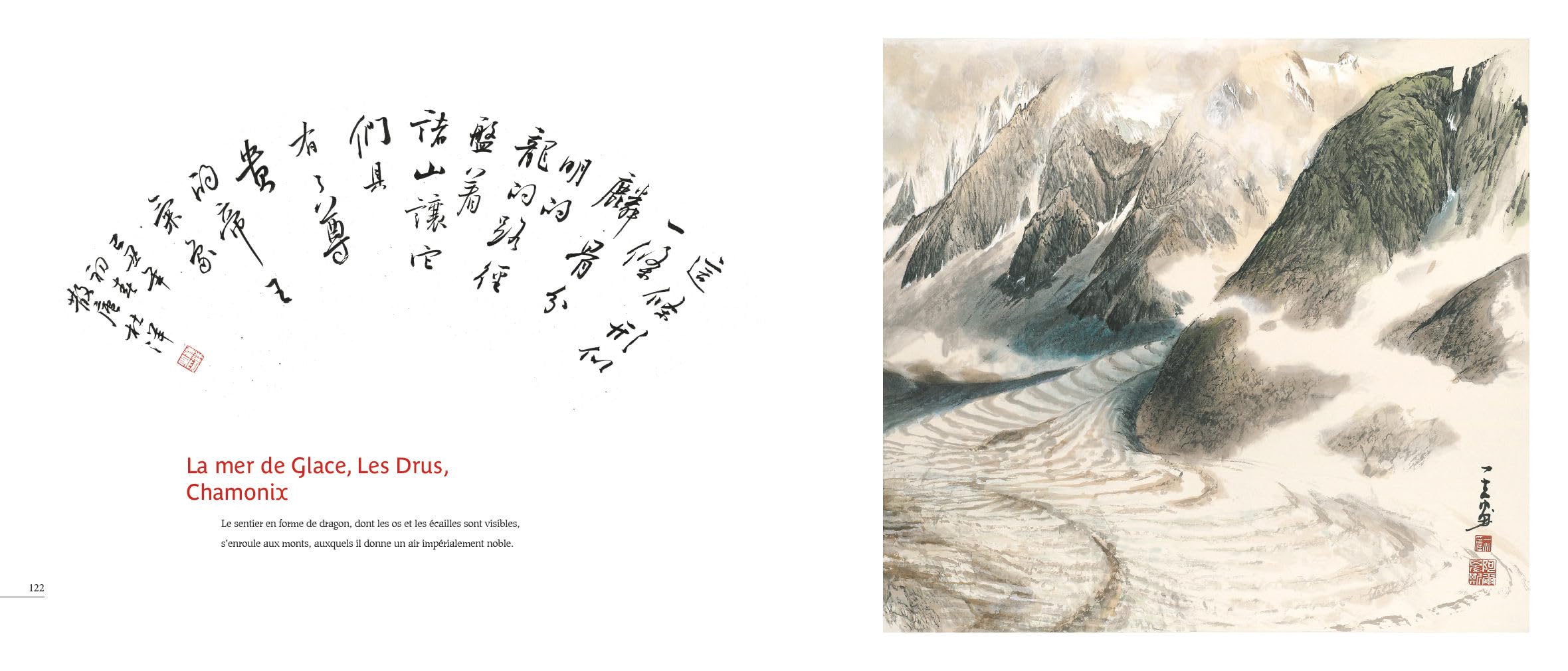 Voyage d'un peintre chinois dans les Alpes