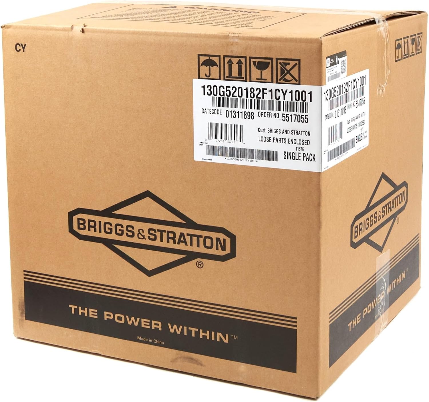 Briggs & Stratton 130G52-0182-F1 XR Series 6.5 HP 208cc Horizontal Shaft Engine