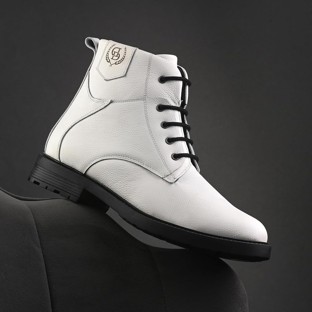 WHITE`S BOOTS サイズ不明 Buy SABATES-Men's Height Increasing Formal Zipper Boots White at
